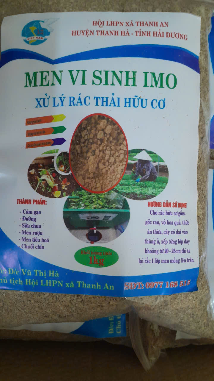 HIỆU QUẢ TỪ MÔ HÌNH PHỤ NỮ PHÂN LOẠI VÀ XỬ LÝ RÁC THẢI HỮU CƠ BẰNG MEN VI SINH BẢN ĐỊA IMO